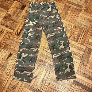Vintage 80s/90s Corduroy Style Camouflage Pants size 29